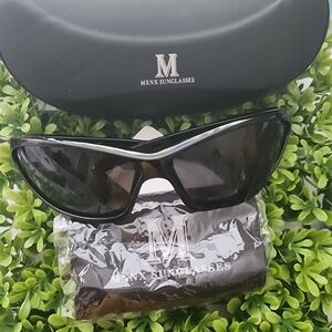 MXNX Black Sunglasses with Case